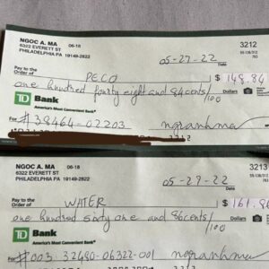 TD BANK DEPOSIT CHECK | $2000 – $5000