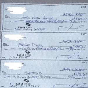 EAGLE BANK DEPOSIT CHECK | $2000 – $5000