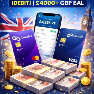 UK – LINKABLE [DEBIT] | £4000+ GBP BAL